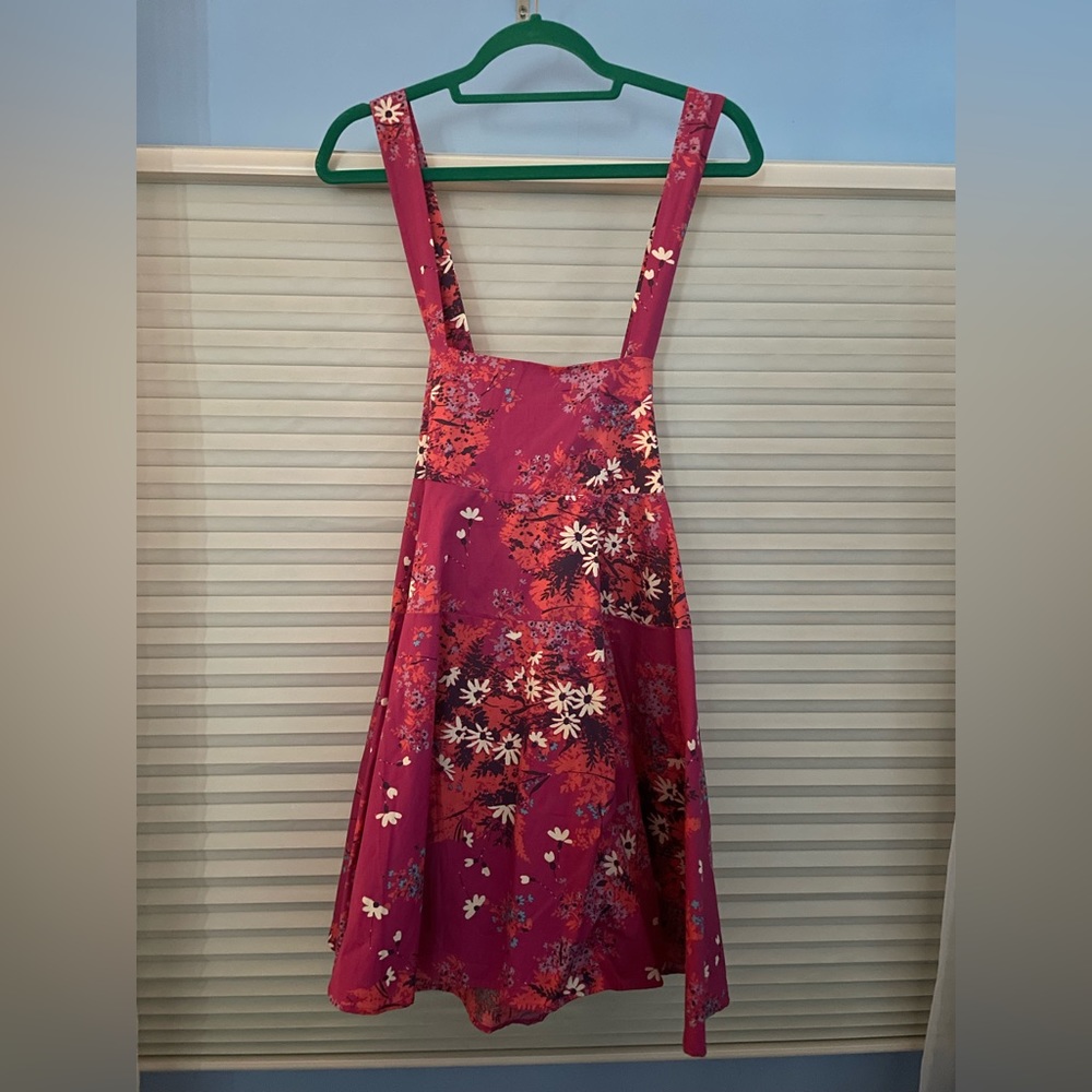 Free People Cross Tie “Pop Combo” Dress Size Medium